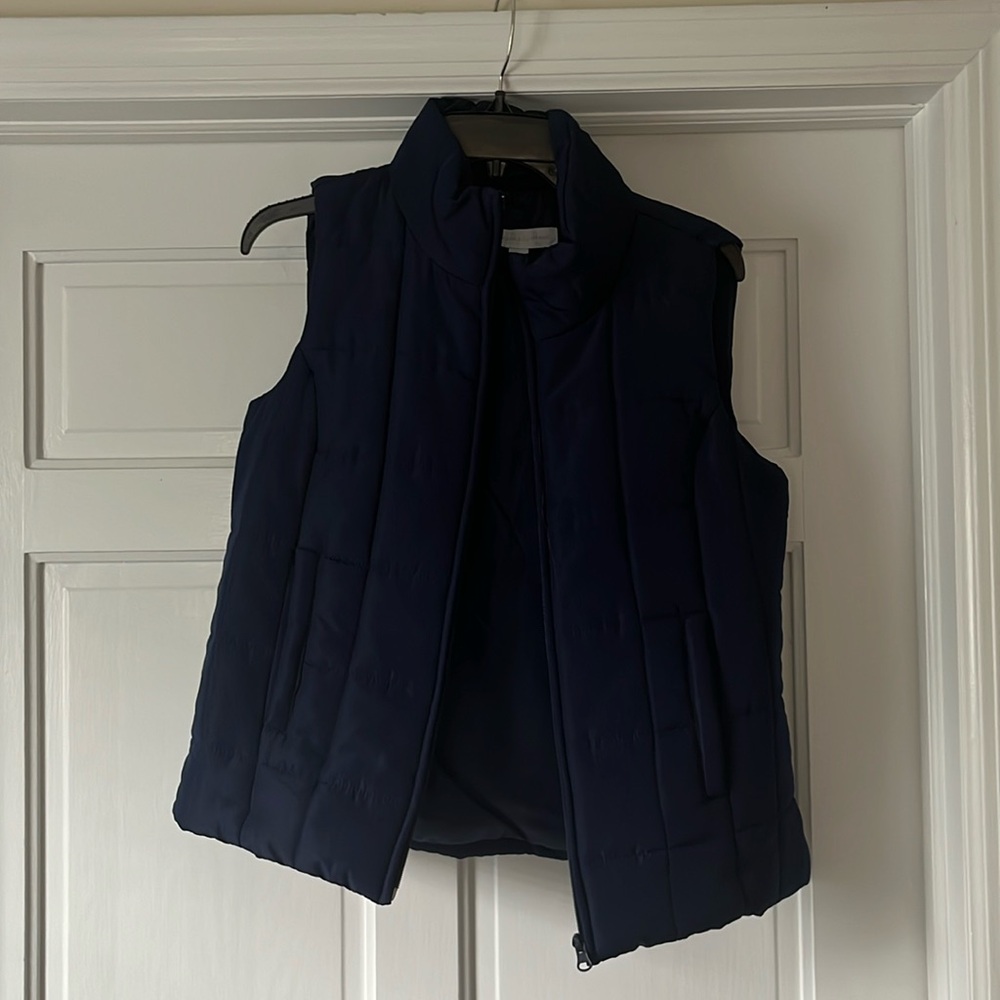 New York and company dark navy blue vest
